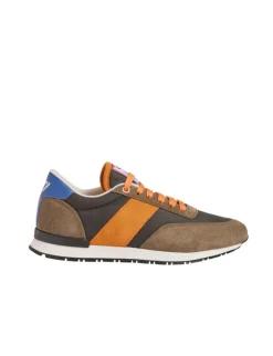 77" UZS x Ines Unisex Khaki/Orange/Blue Sneakers
