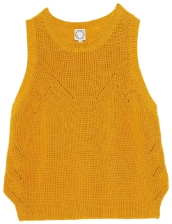Agatha mustard sleeveless jumper