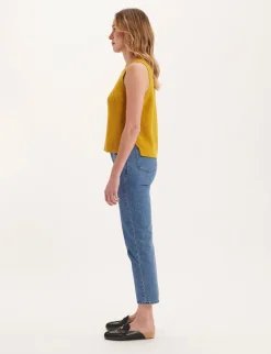 Agatha mustard sleeveless jumper