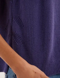 Agatha purple sleeveless jumper