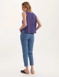 Agatha purple sleeveless jumper