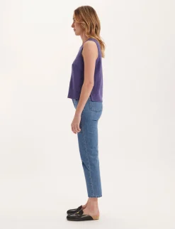 Agatha purple sleeveless jumper