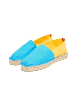 Aglae turquoise-yellow espadrilles