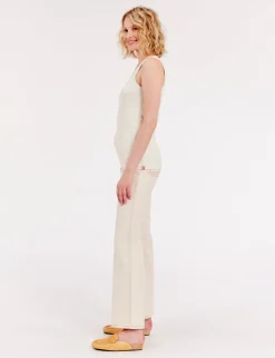 Amelie tank top in ivory jersey