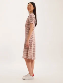 Angèle linen print dress