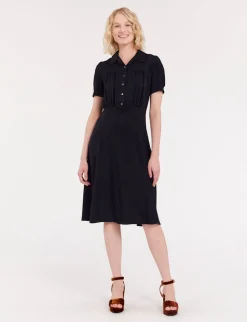 Angèle navy blue dress