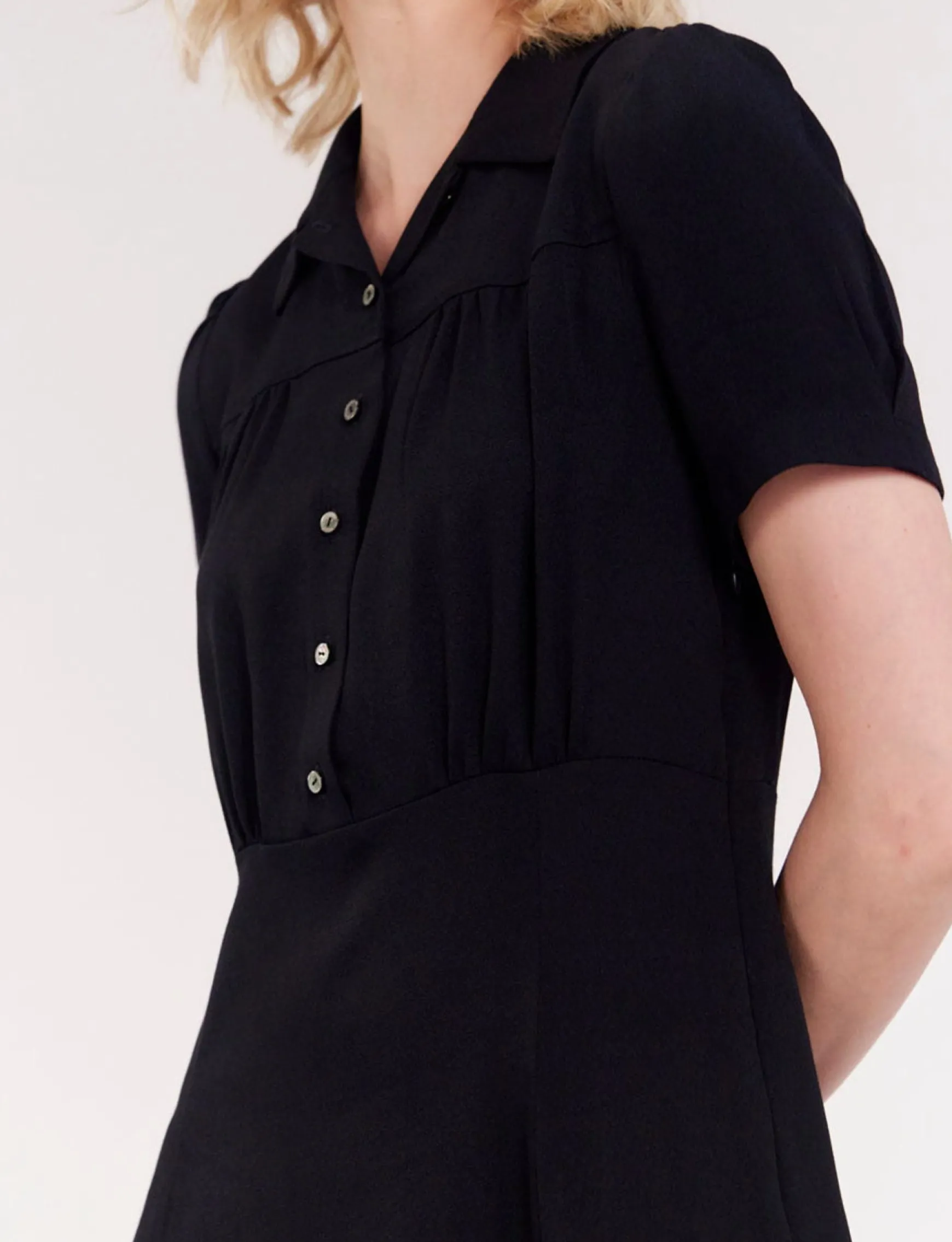 Angèle navy blue dress