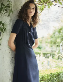 Angèle navy blue dress