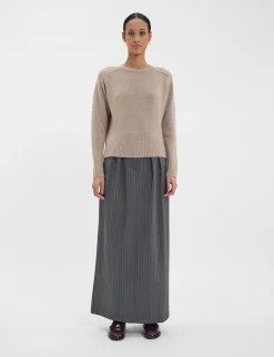 Arthur jumper in beige wool and cashmere