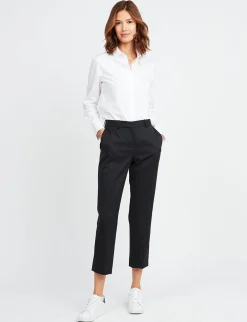 Audrey navy fine wool trousers