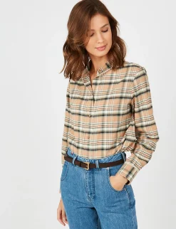 Augustine brown leather belt