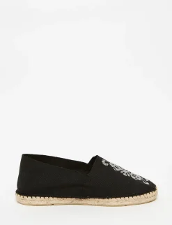 Auriane black embroidered espadrilles