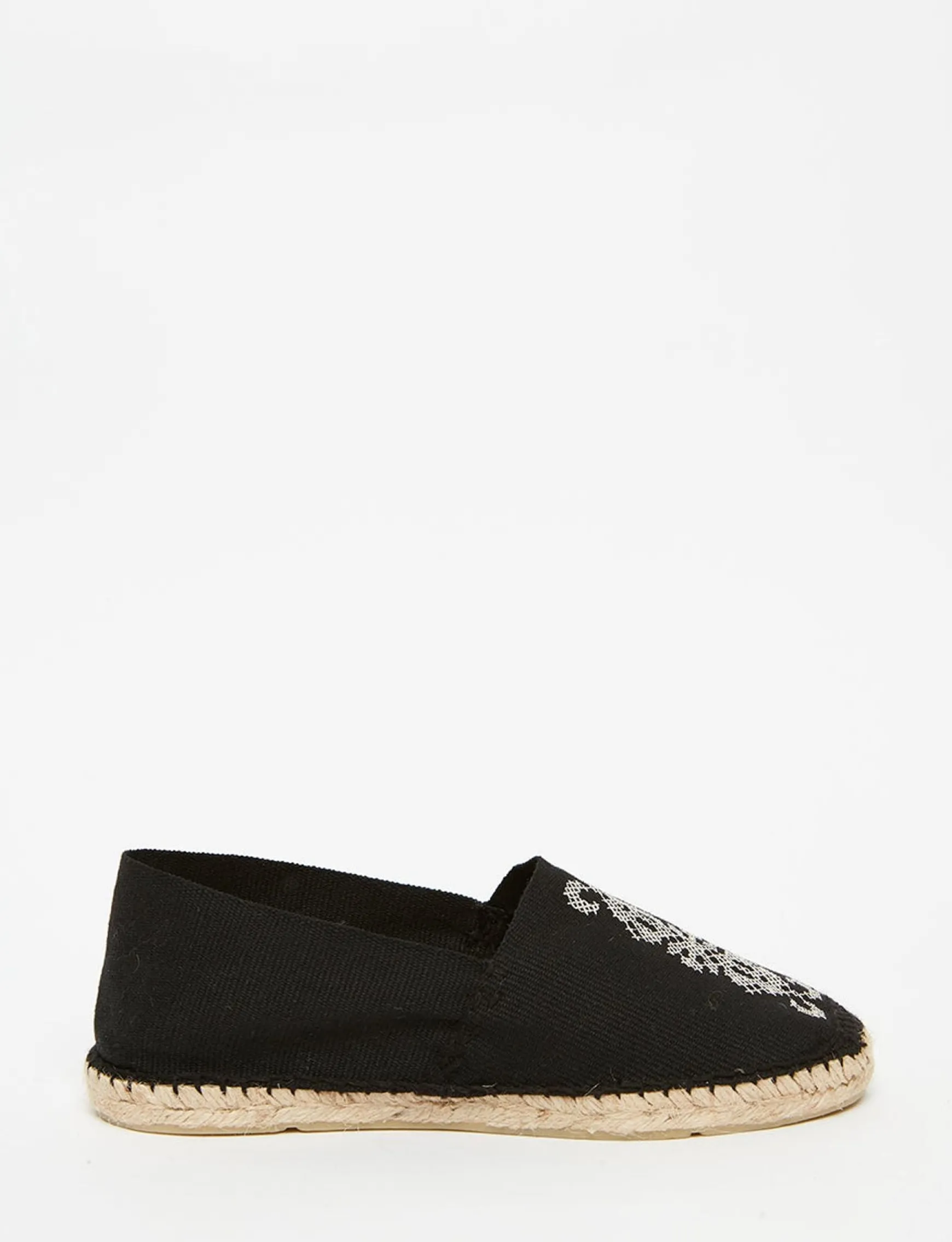 Auriane black embroidered espadrilles
