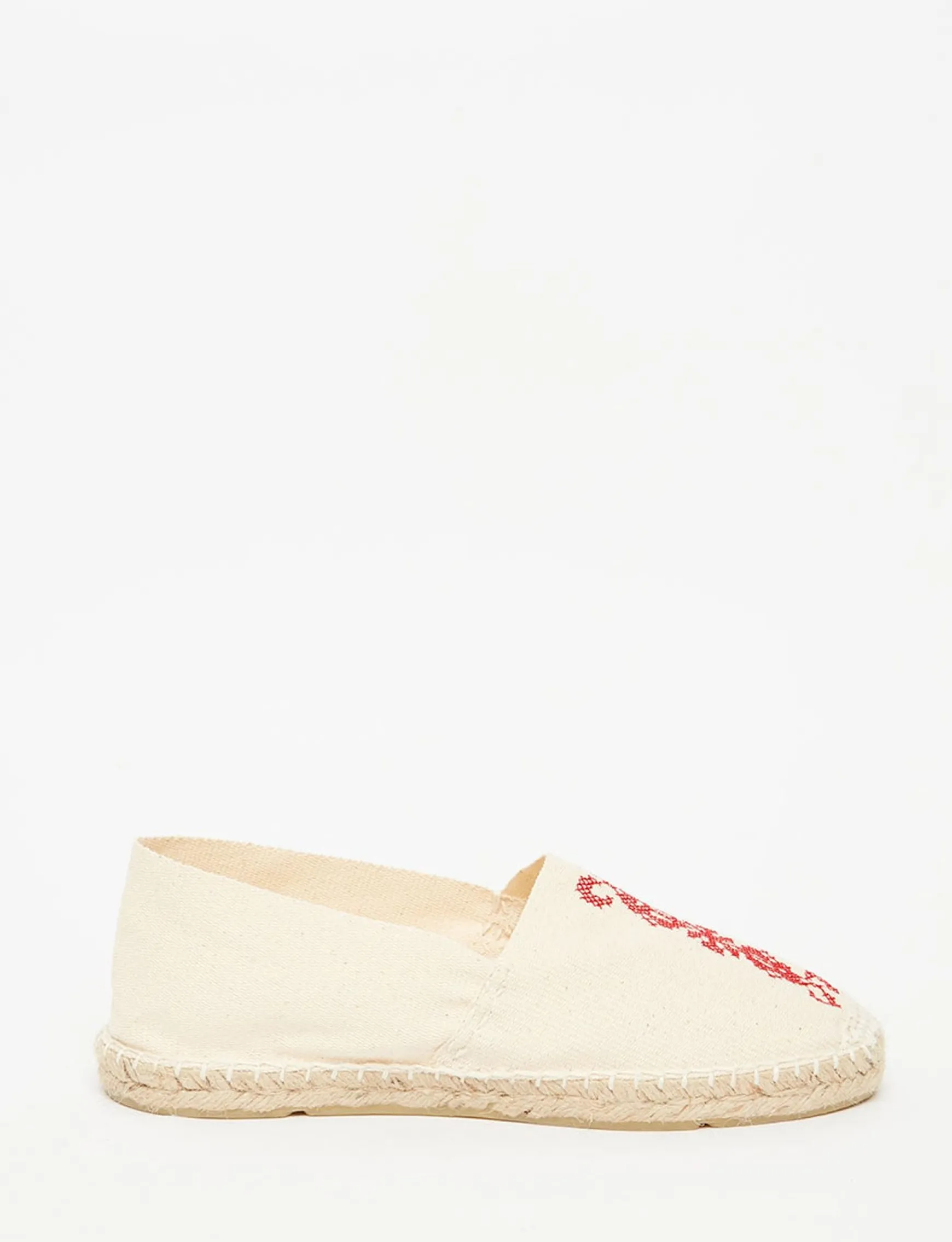 Auriane ecru embroidered espadrilles