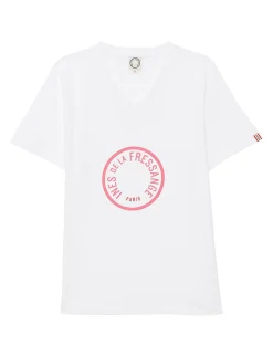 Aurore pink v-neck t-shirt