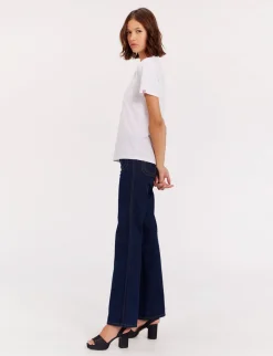 Aurore pink v-neck t-shirt