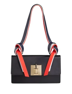 Bag Béatrice Baguette black leather tricolour