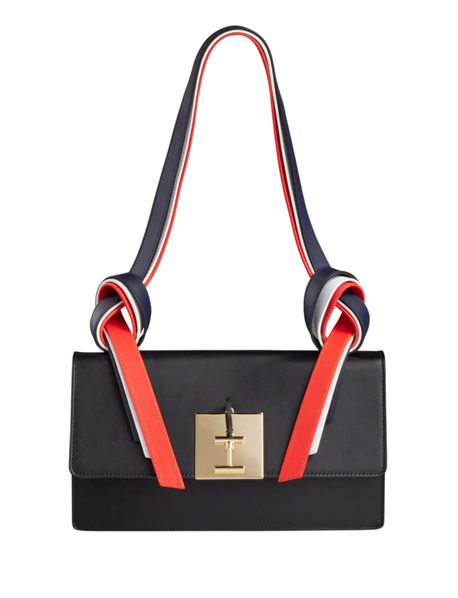 Bag Béatrice Baguette black leather tricolour