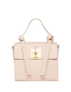 Béatrice beige/pink leather bag