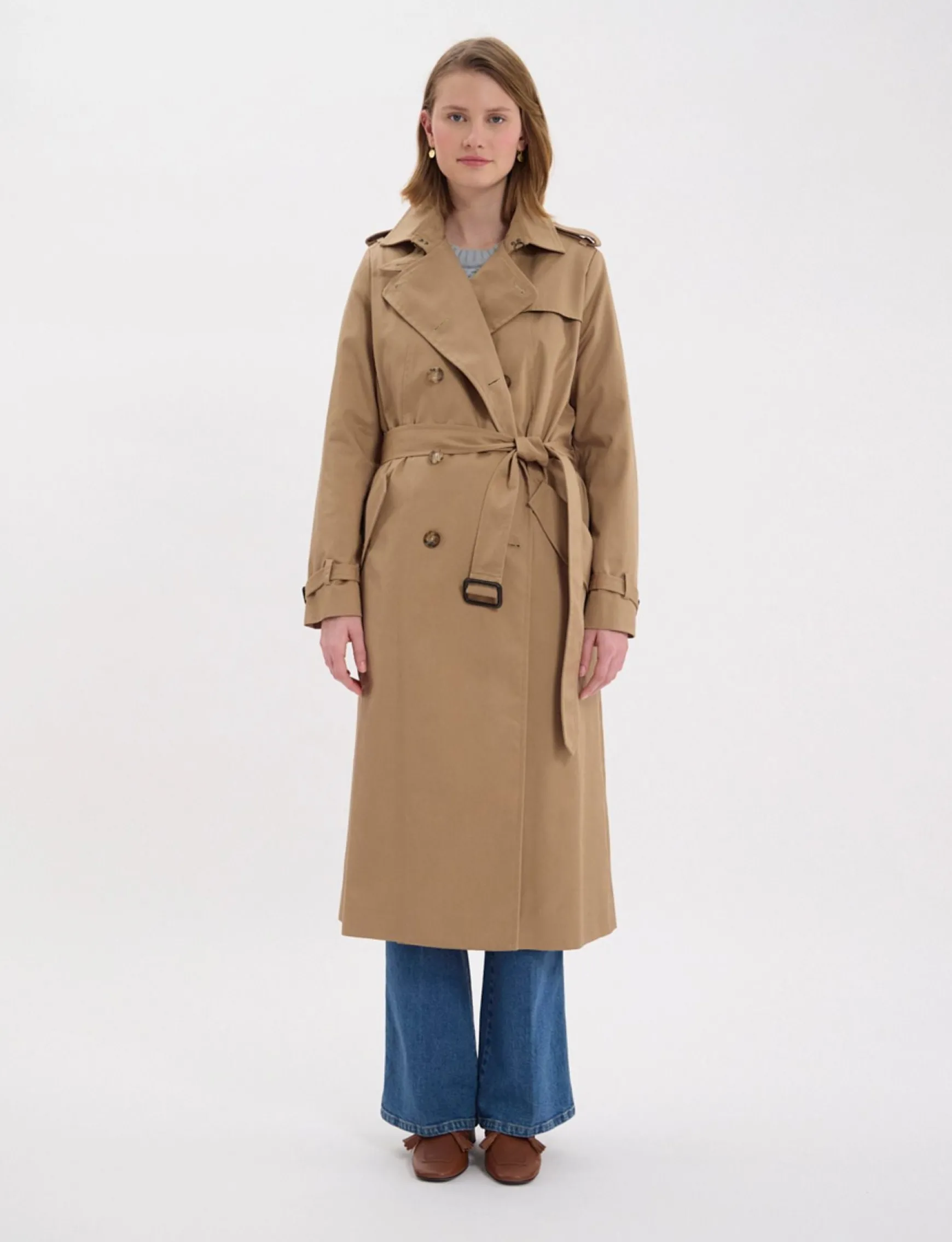 Beige Gaultier trench coat