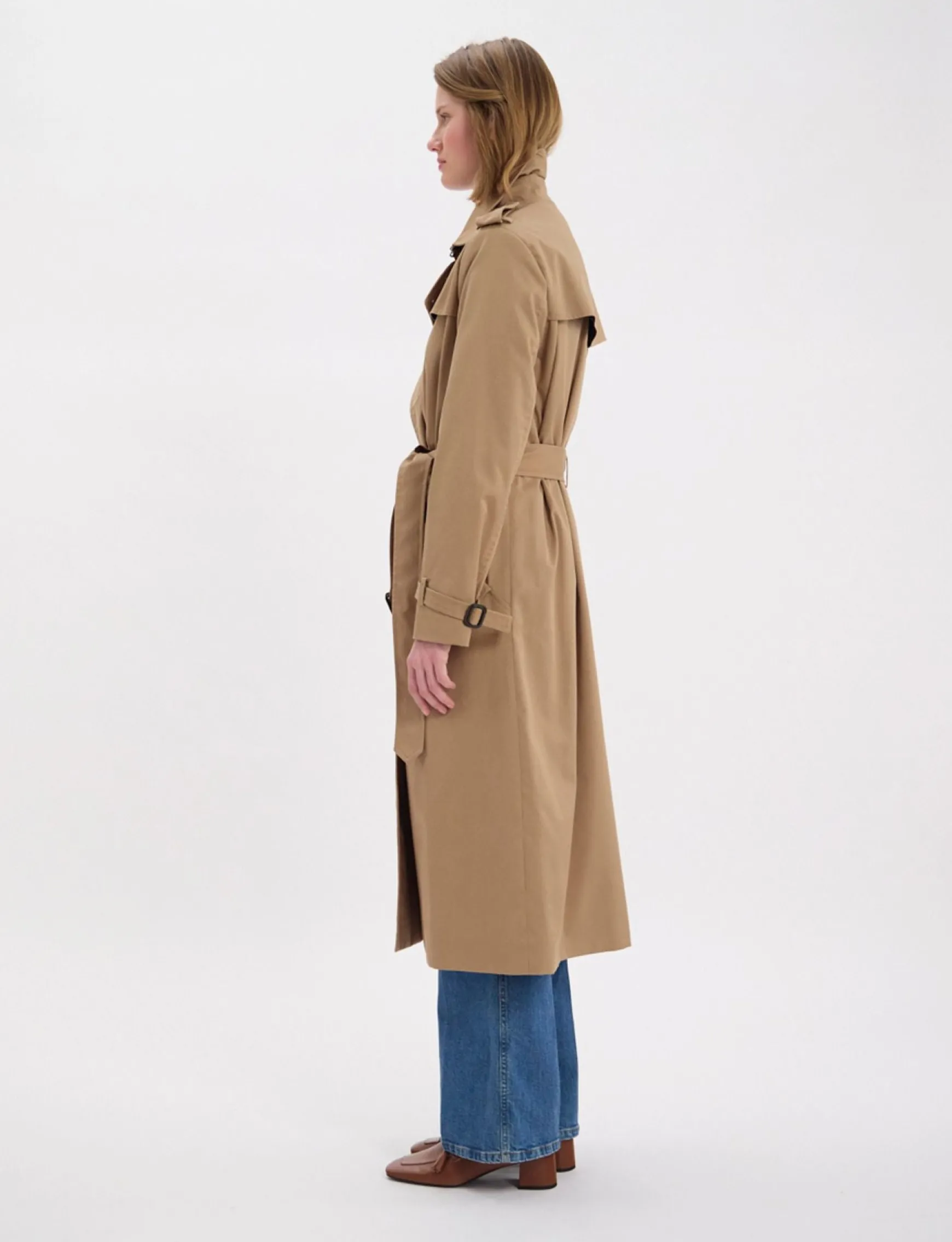 Beige Gaultier trench coat