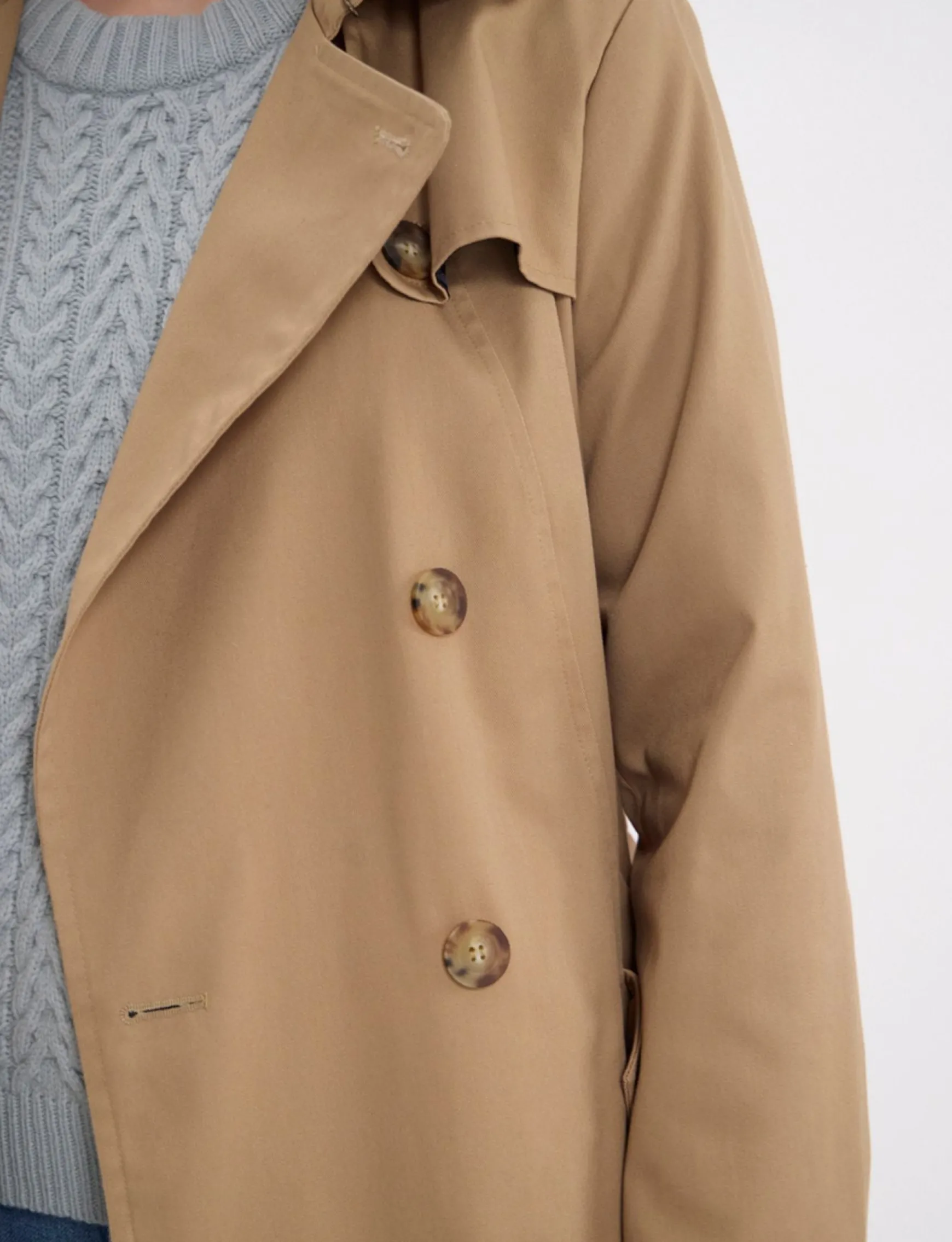 Beige Gaultier trench coat