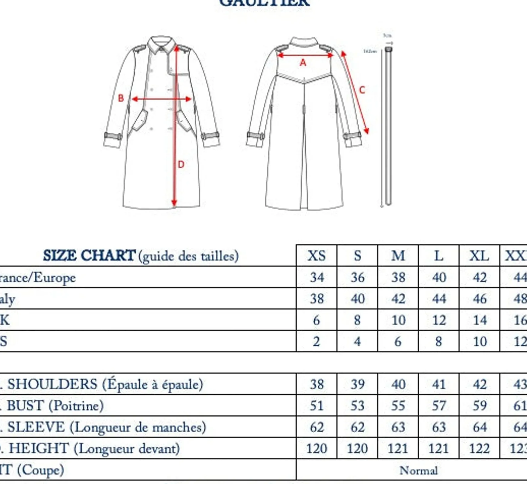 Beige Gaultier trench coat