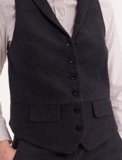 Black and blue Robinson waistcoat
