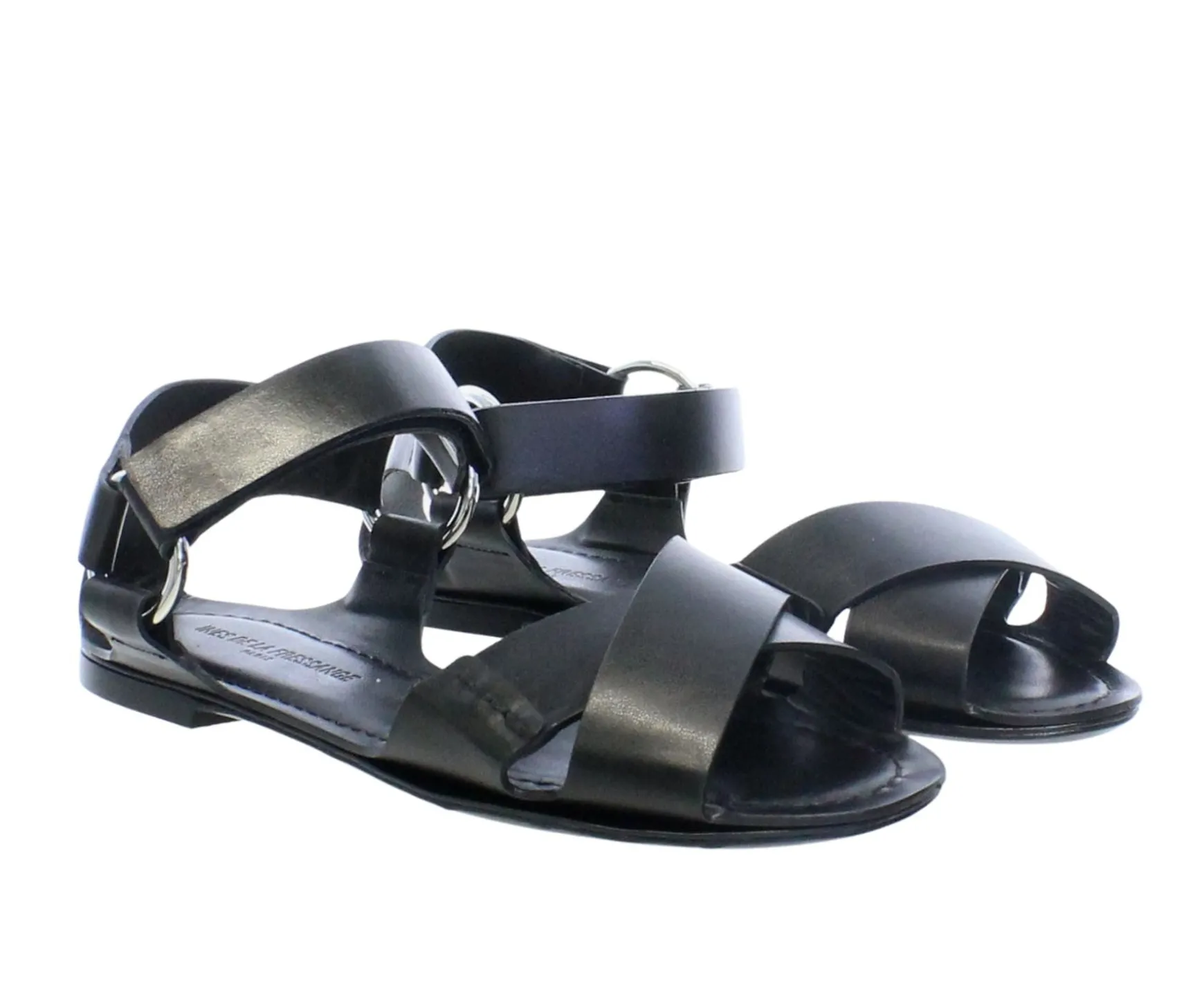 Black flat sandal
