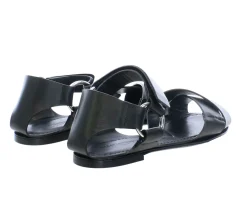 Black flat sandal