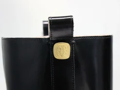 Black Lana boots in smooth leather