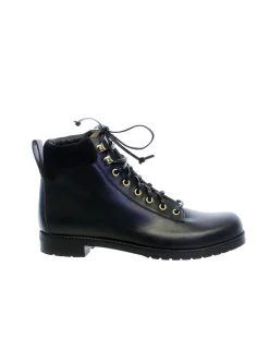 Black leather mountain boot