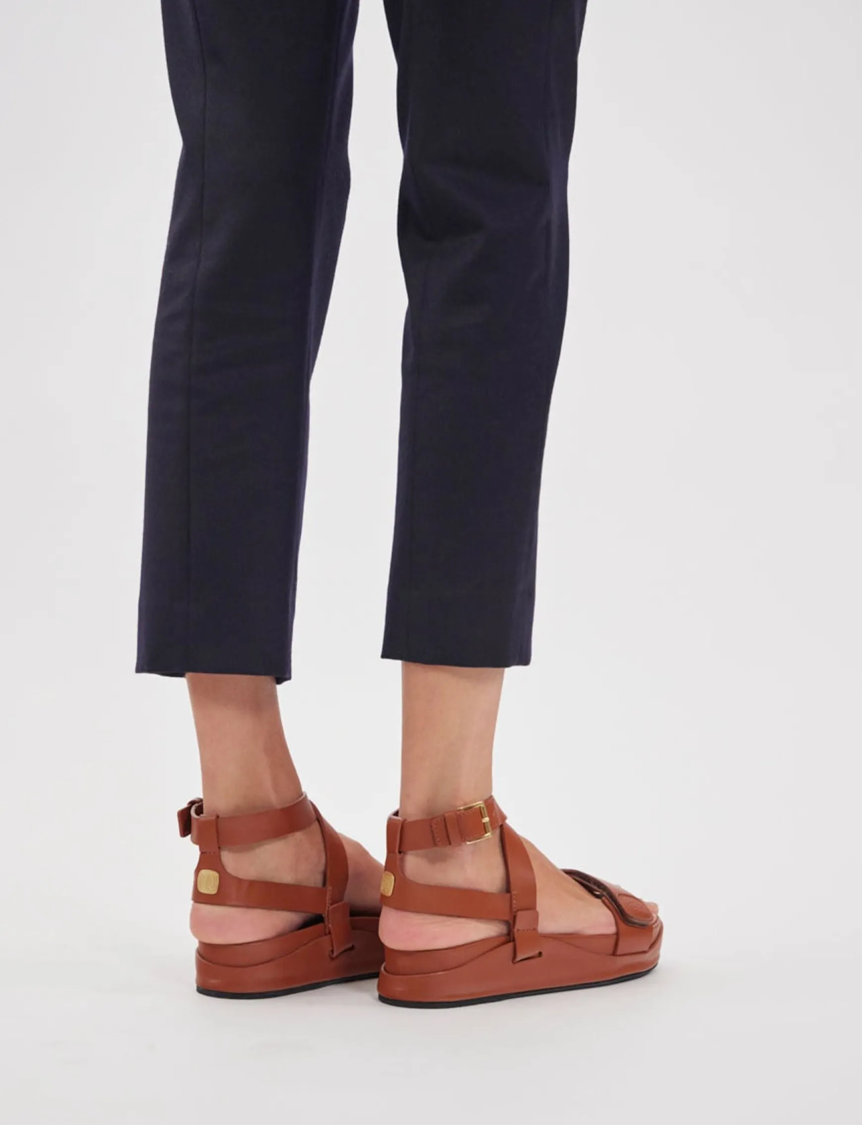 Black platform sandal