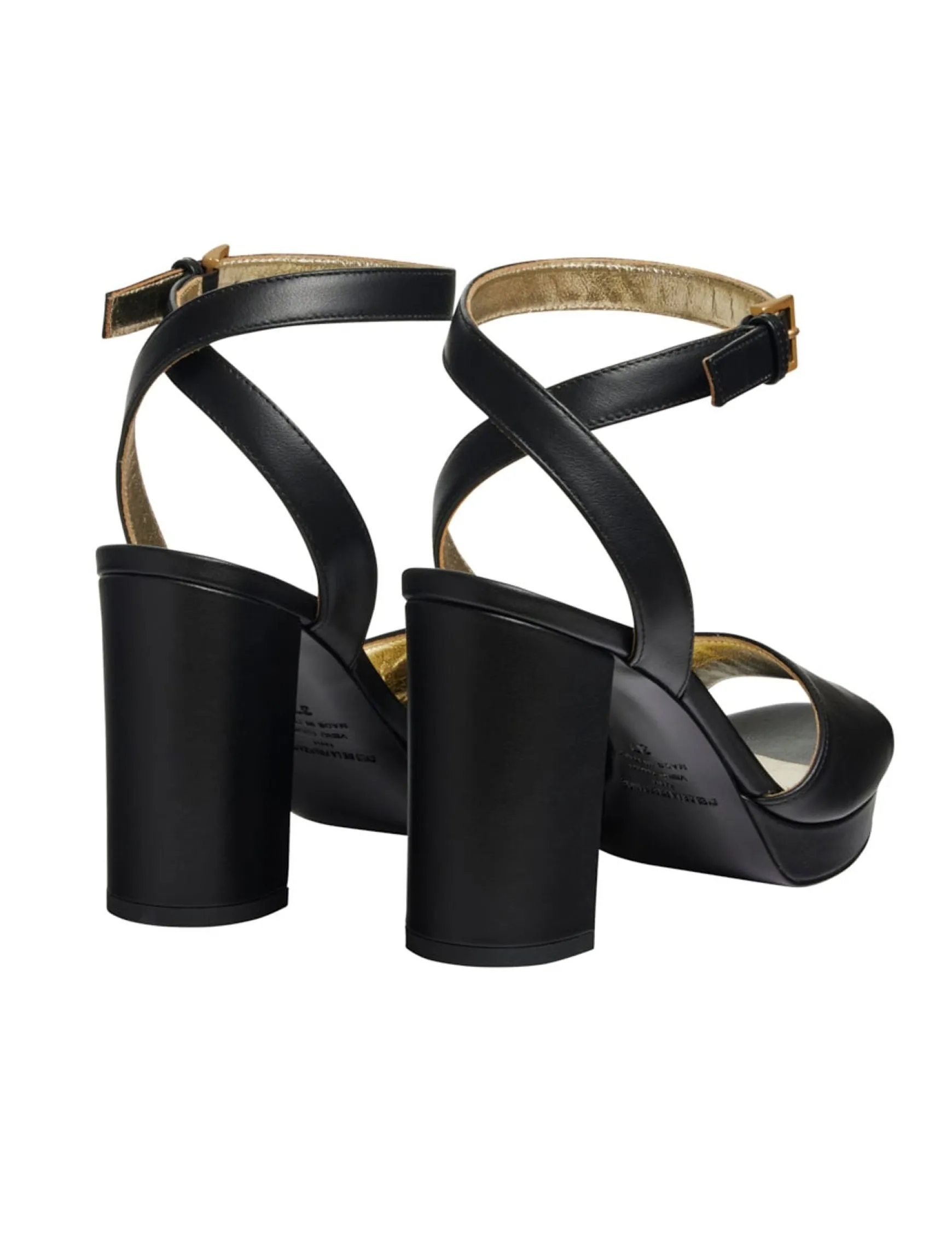 Black platform sandal