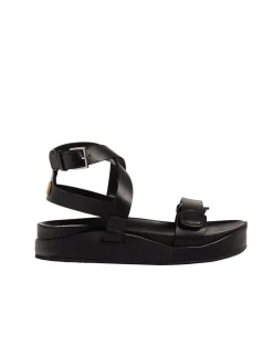 Black platform sandal