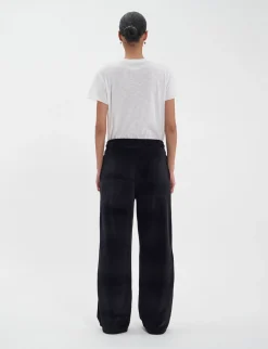 Britney jogging bottoms in smooth black velvet