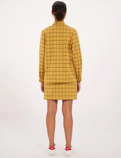Cassia ochre check shirt