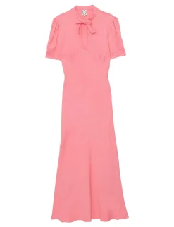 Cerise long pink dress