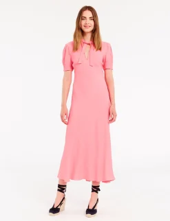 Cerise long pink dress