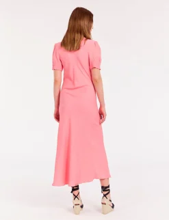 Cerise long pink dress
