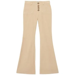 Charlotte cream corduroy trousers