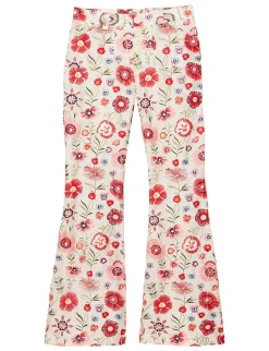 Charlotte ecru embroidered trousers