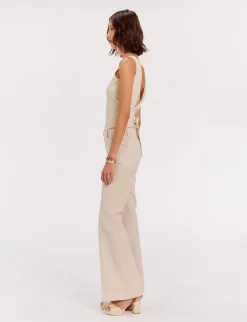 Charlotte striped trousers