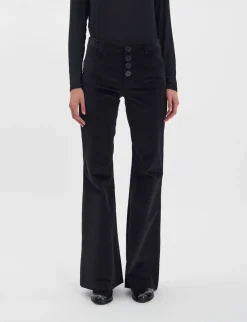 Charlotte trousers in smooth black velvet