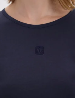 Cindy navy long-sleeved T-shirt