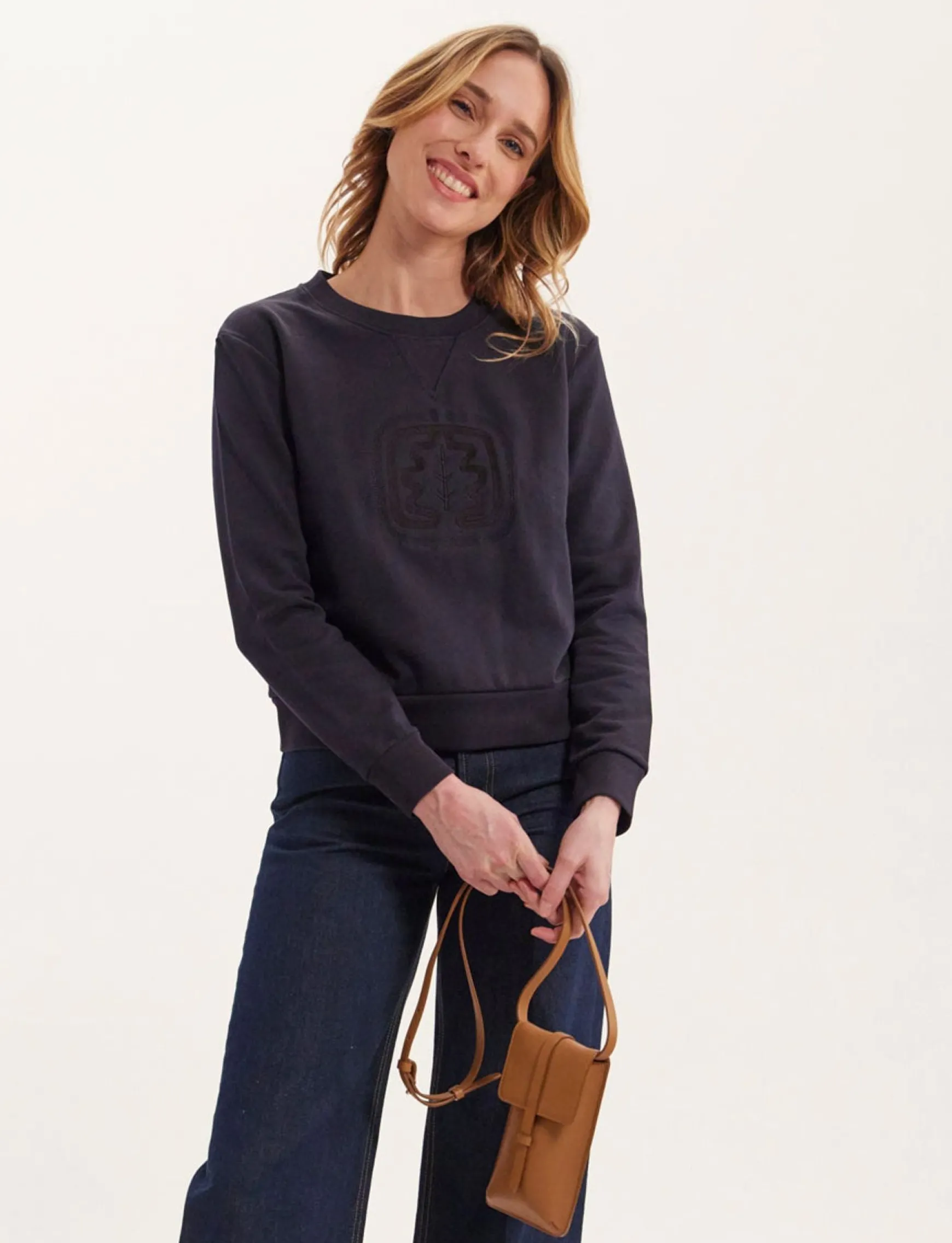 Clémence navy blue sweater