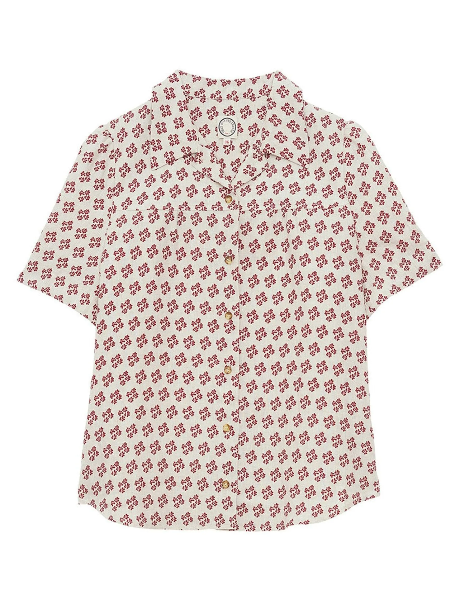 Constance blouse in printed linen