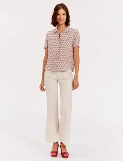 Constance blouse in printed linen