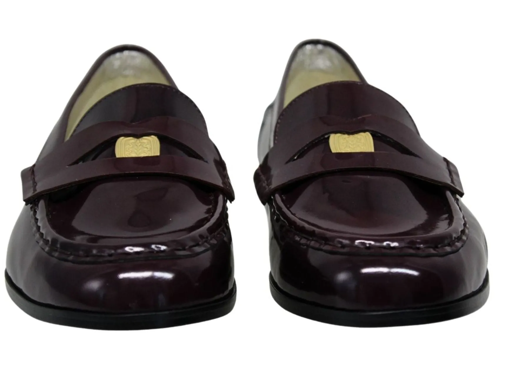 Elvire loafer in smooth burgundy leather