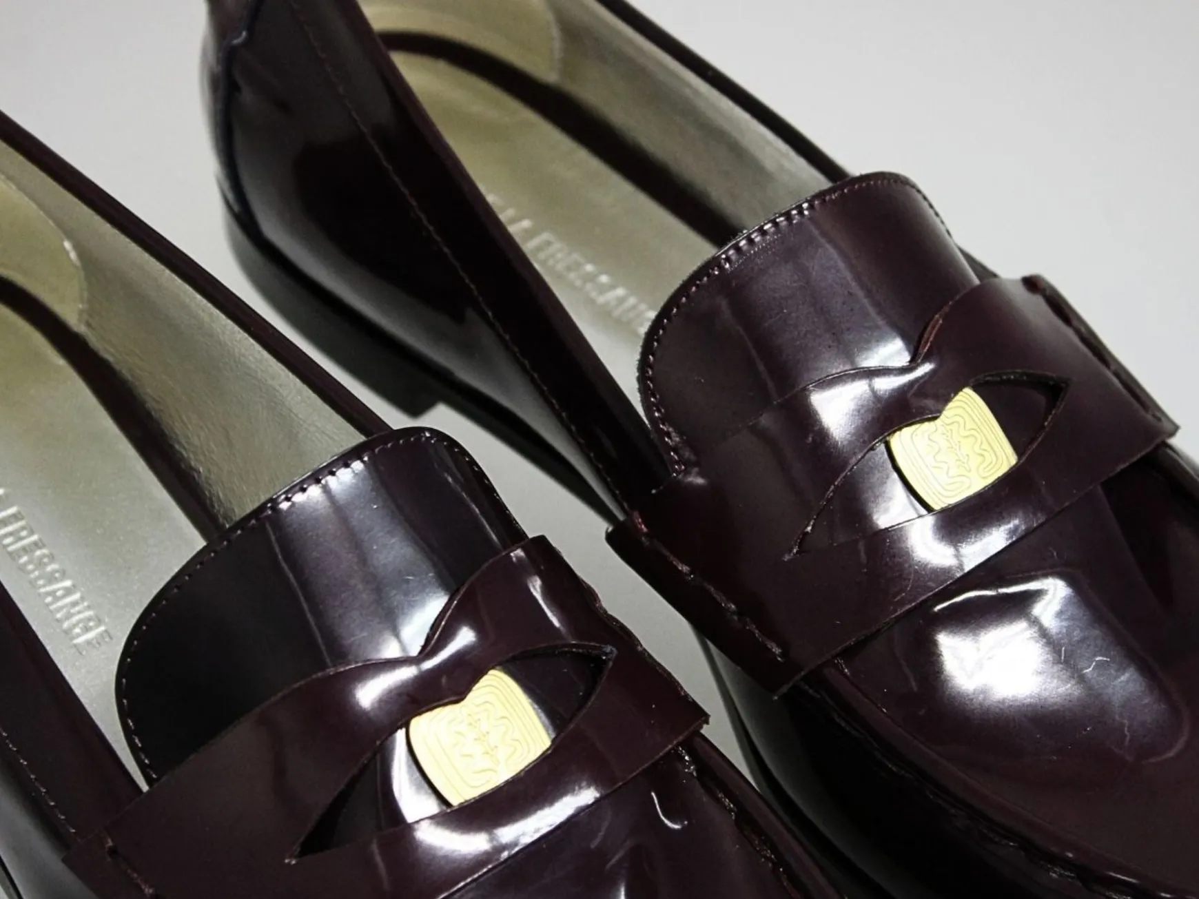Elvire loafer in smooth burgundy leather